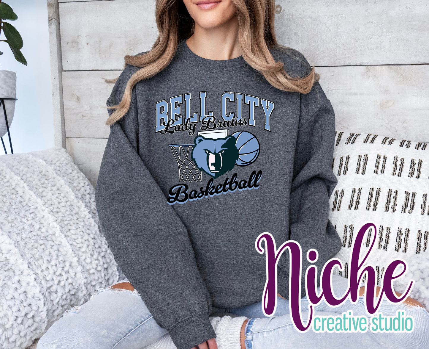 -BEL8481 Lady Bruins Basketball Decal