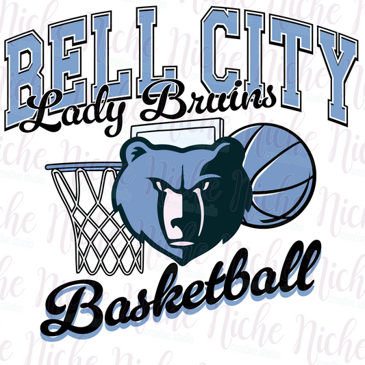 -BEL8481 Lady Bruins Basketball Decal