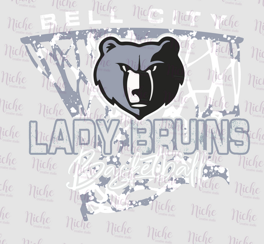 -BEL957 Lady Bruins Basketball Decal