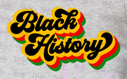 -BHM1480 Black History Retro Decal