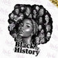 -BHM1481 Black History Woman Decal