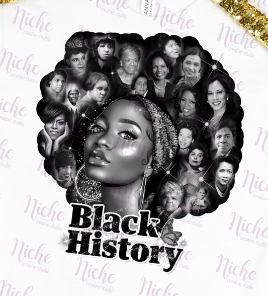-BHM1481 Black History Woman Decal