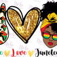 -BHM1487 Peace Love Juneteenth Decal