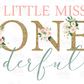 -BIR1618 Little Miss ONEderful Decal