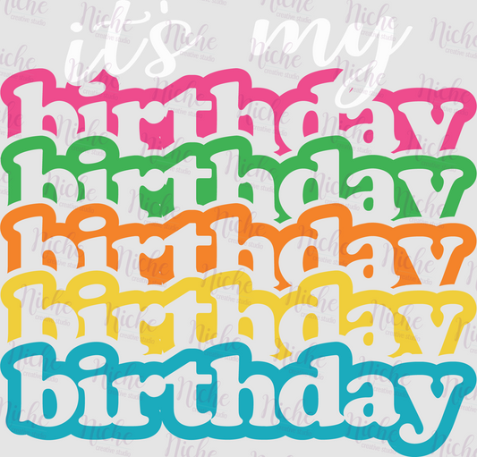 -BIR1655 It's My Birthday Decal