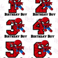 -BIR1859 Spiderman Birthday Decal