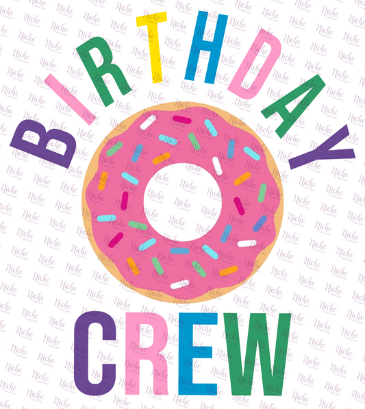 - BIR225 Donut Birthday Crew Decal