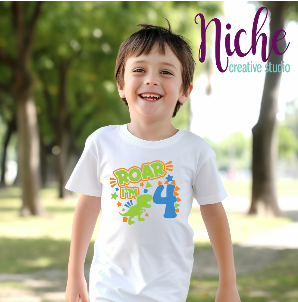 -BIR396 Roar I'm 3 Decal