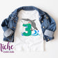 -BIR532 Shark Birthday 3 Decal