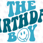 -BIR716 The Birthday Boy Retro Wavy Decal