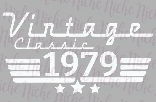 -BIR8285 Vintage Classic 1979 Decal