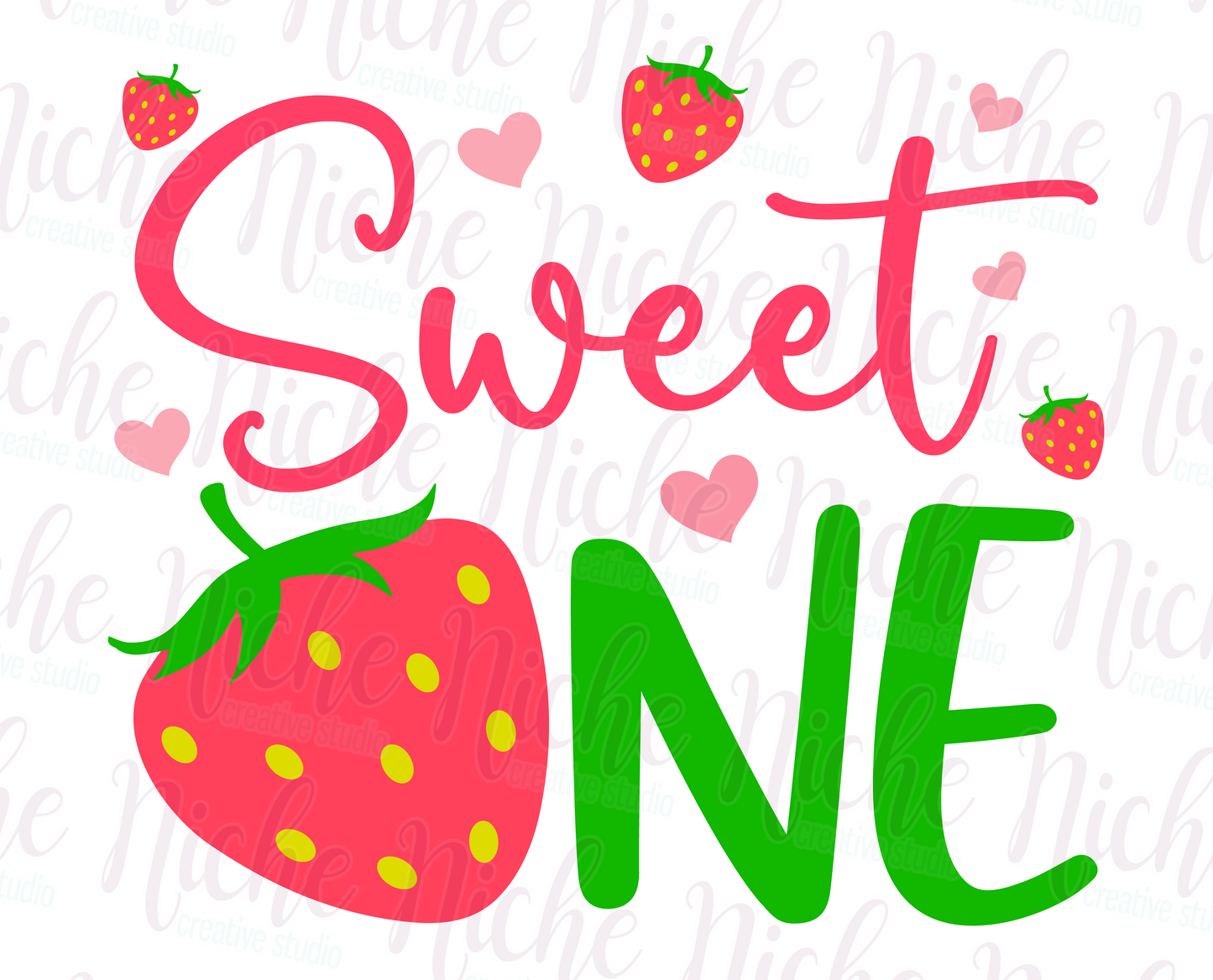 -BIR8428 Sweet One Strawberry Decal