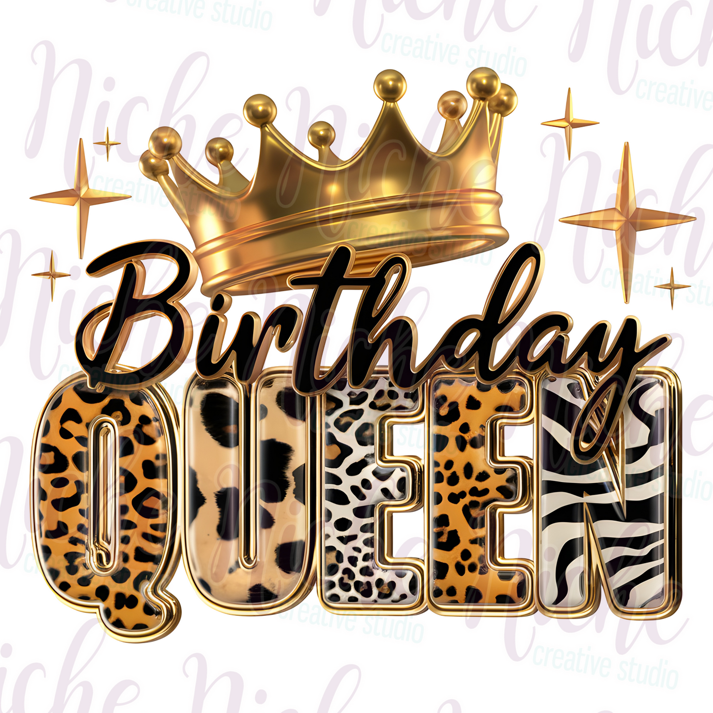 -BIR8602 Birthday Queen Decal