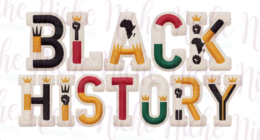 -BLA8002 Black History Decal