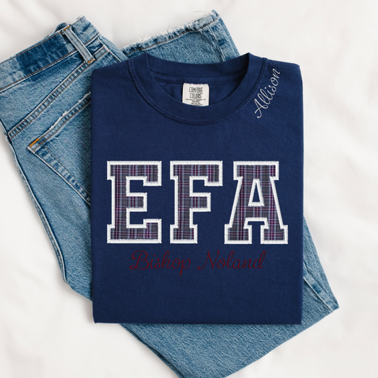 Eagle Family Association - Plaid EFA Navy T-Shirt
