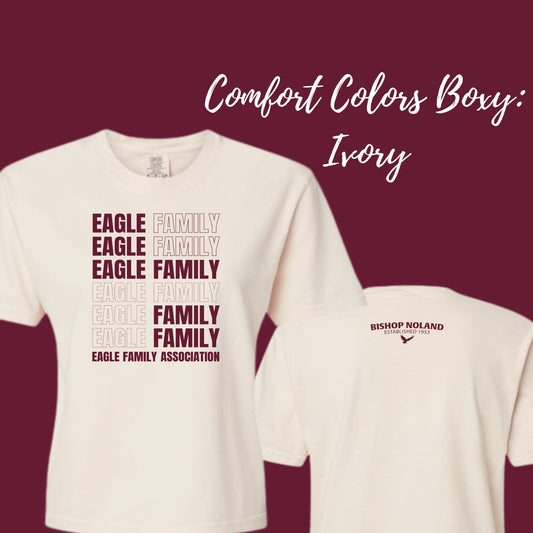 Eagle Family Repeat  Eagle Family Association Comfort Colors Boxy Shirt