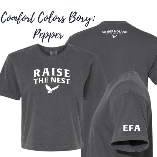 Raise the Nest Eagle Family Association Comfort Colors Boxy Shirt
