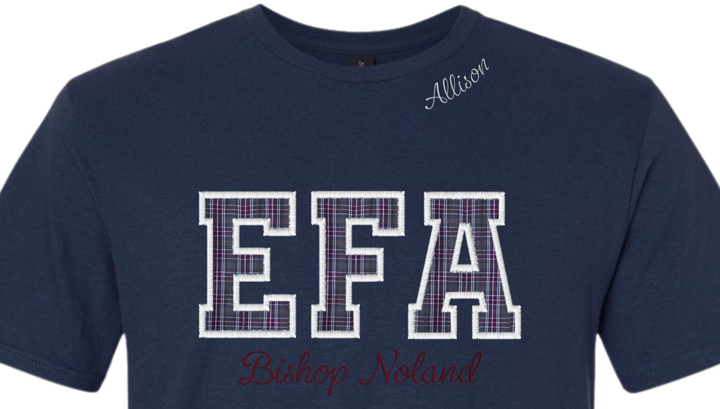 Eagle Family Association - Plaid EFA Navy T-Shirt