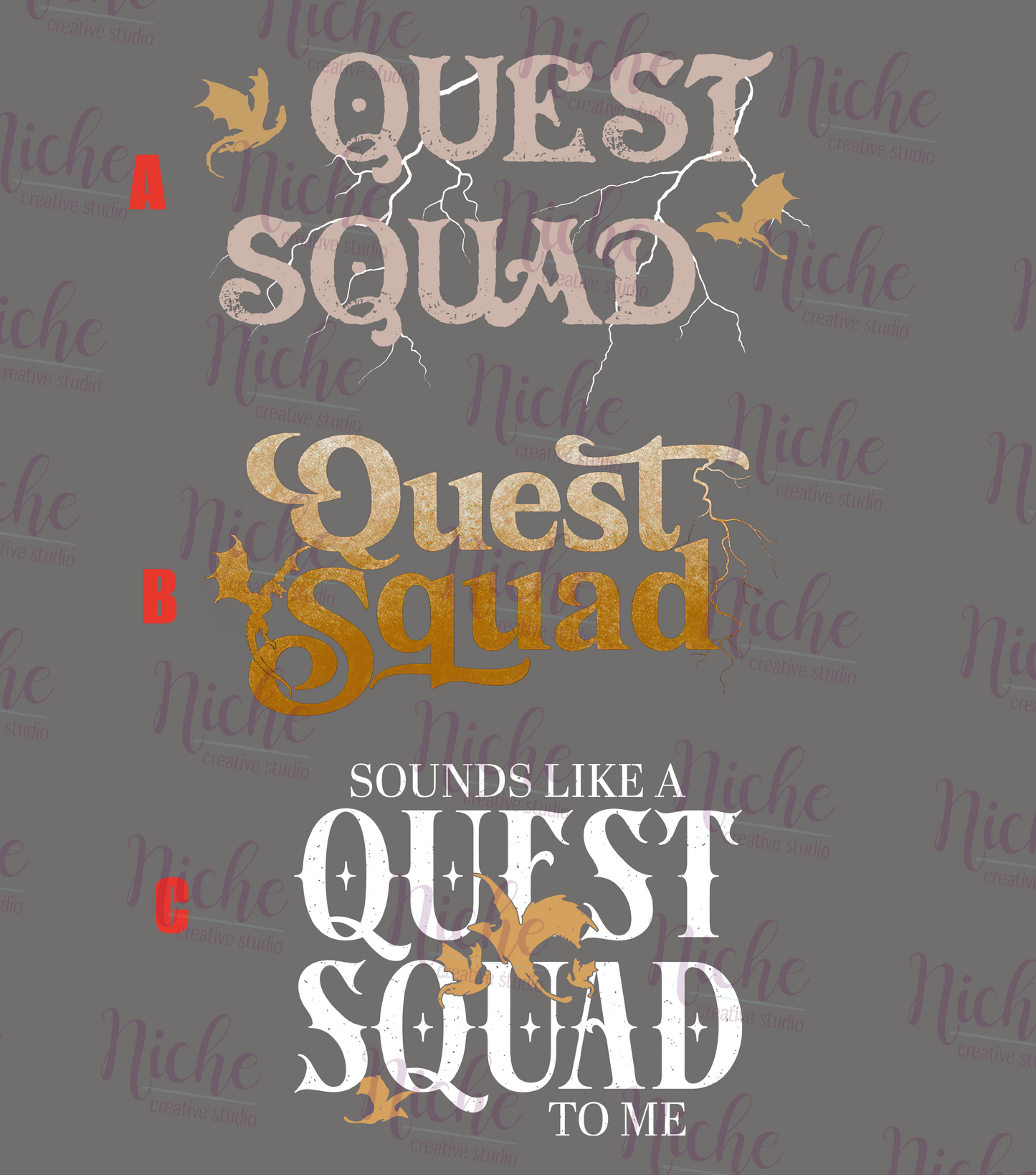 -BOO8076 Quest Squad Decal