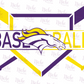 -BRO1530 Broncos Baseball Bats Decal