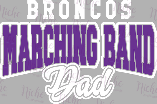 -BRO2007 Marching Band Dad Decal