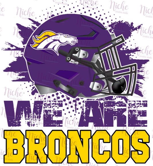 -BRO303 We are Broncos Football Decal