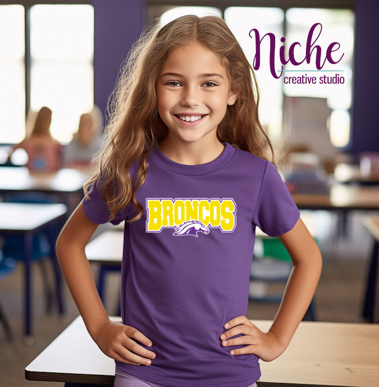 -BRO3096 Broncos 3 Decal