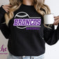 -BRO3098 Broncos Baseball Decal