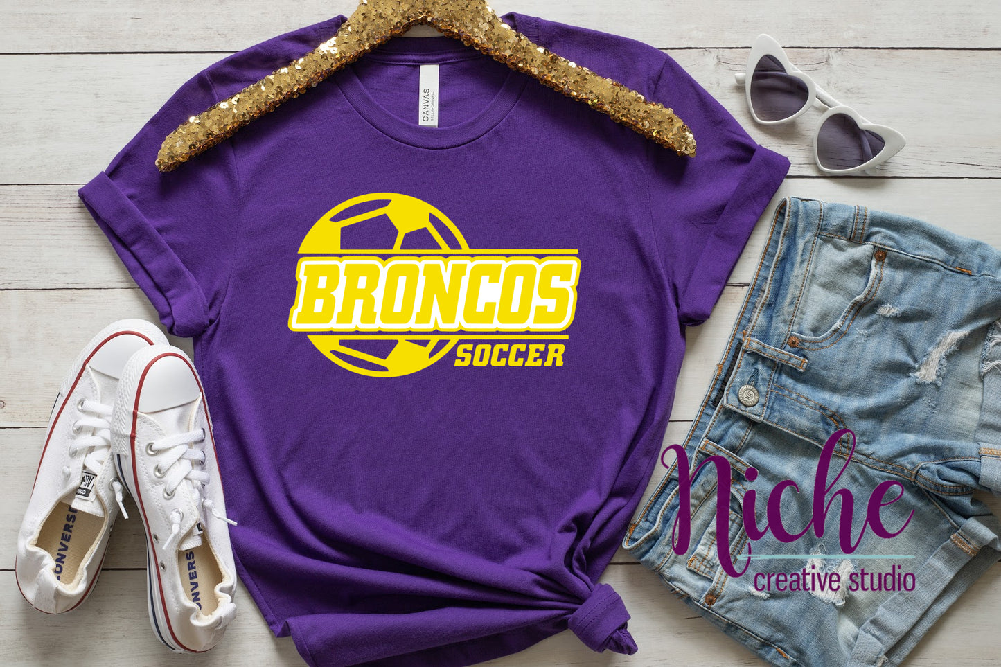 -BRO3101 Broncos Soccer Decal