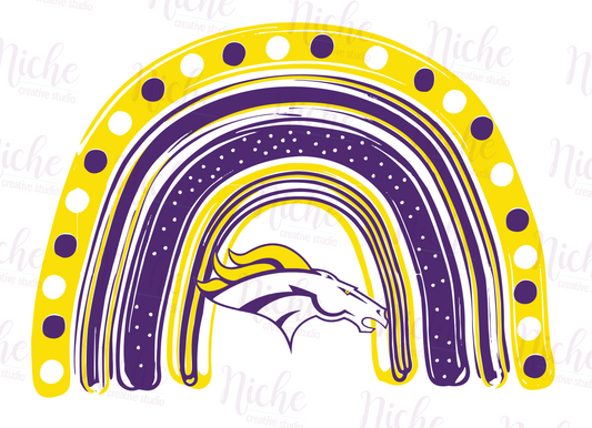 -BRO3108 Broncos Rainbow Decal