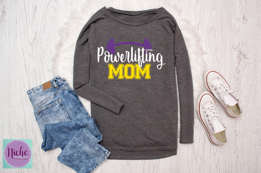 -BRO3110 Powerlifting Mom Decal