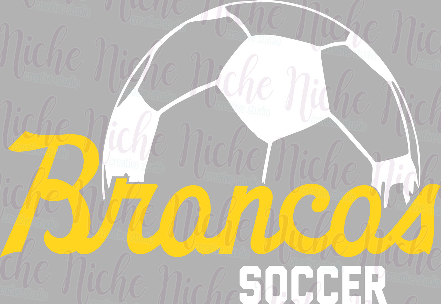 -BRO3402 Broncos Soccer Decal