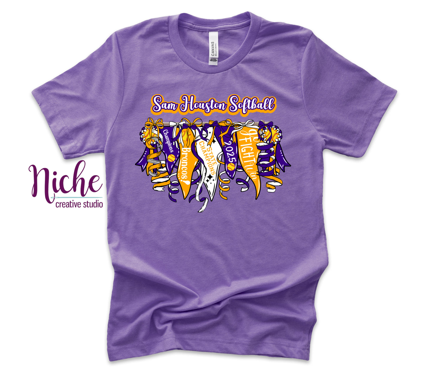 -BRO8201 Lady Broncos Softball State Champions 2025 Decal