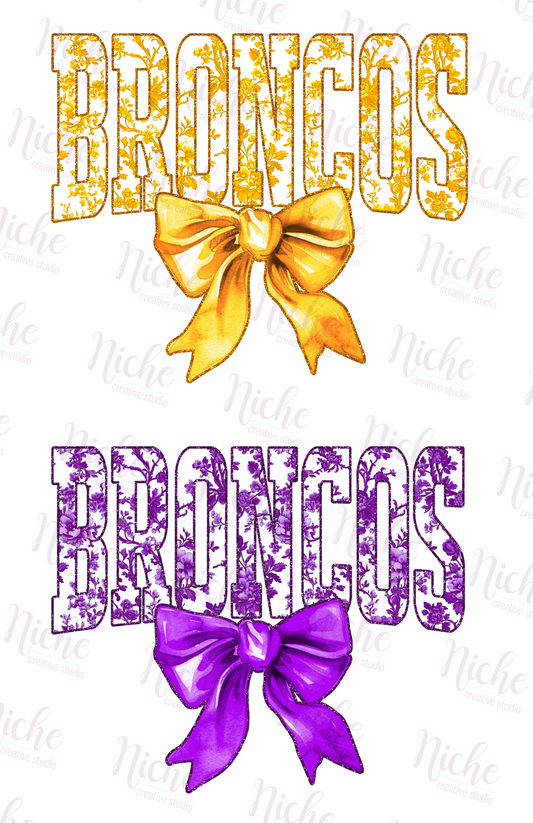 -BRO8254 Floral Broncos Decal