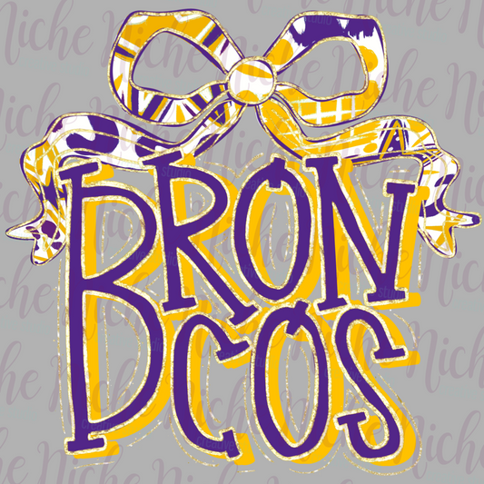 -BRO8290 Broncos Bow Decal