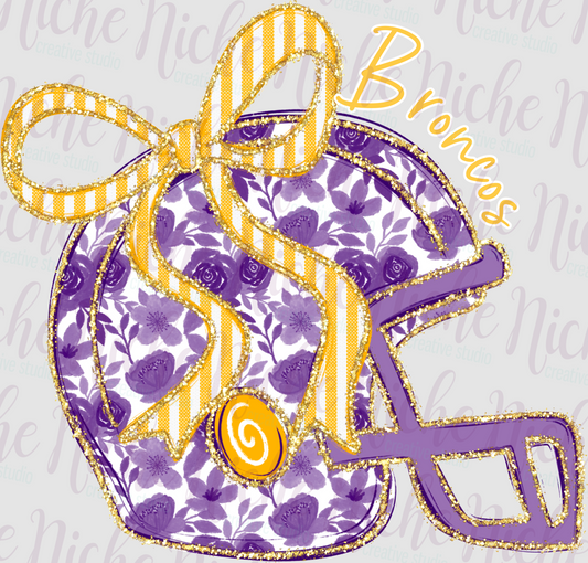-BRO8305 Broncos Helmet Decal