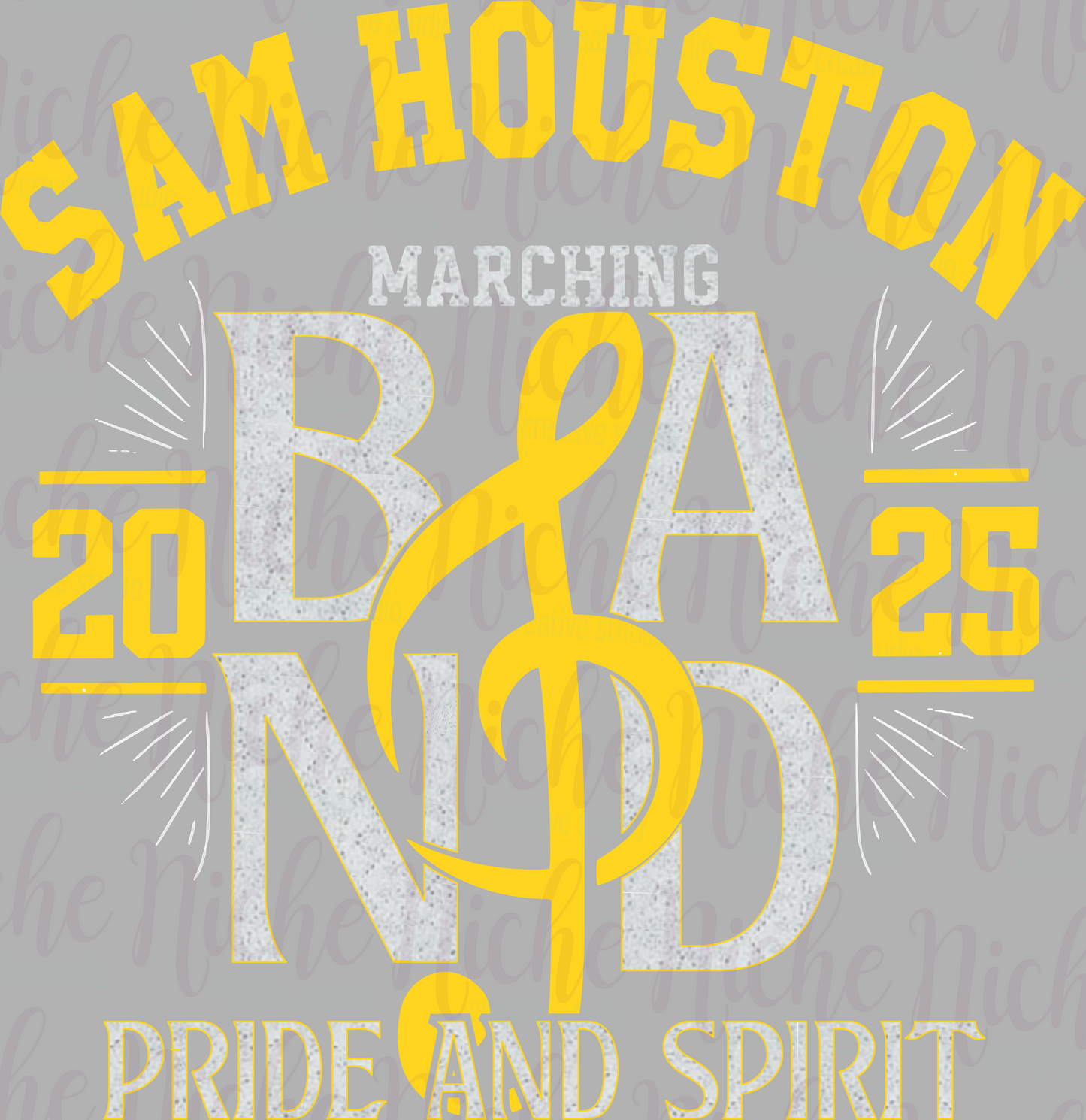 -BRO8401 Sam Houston Band Pride and Spirit Decal