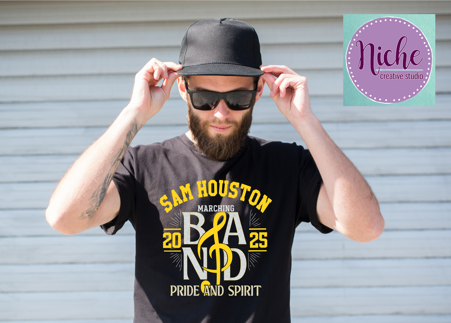 -BRO8401 Sam Houston Band Pride and Spirit Decal