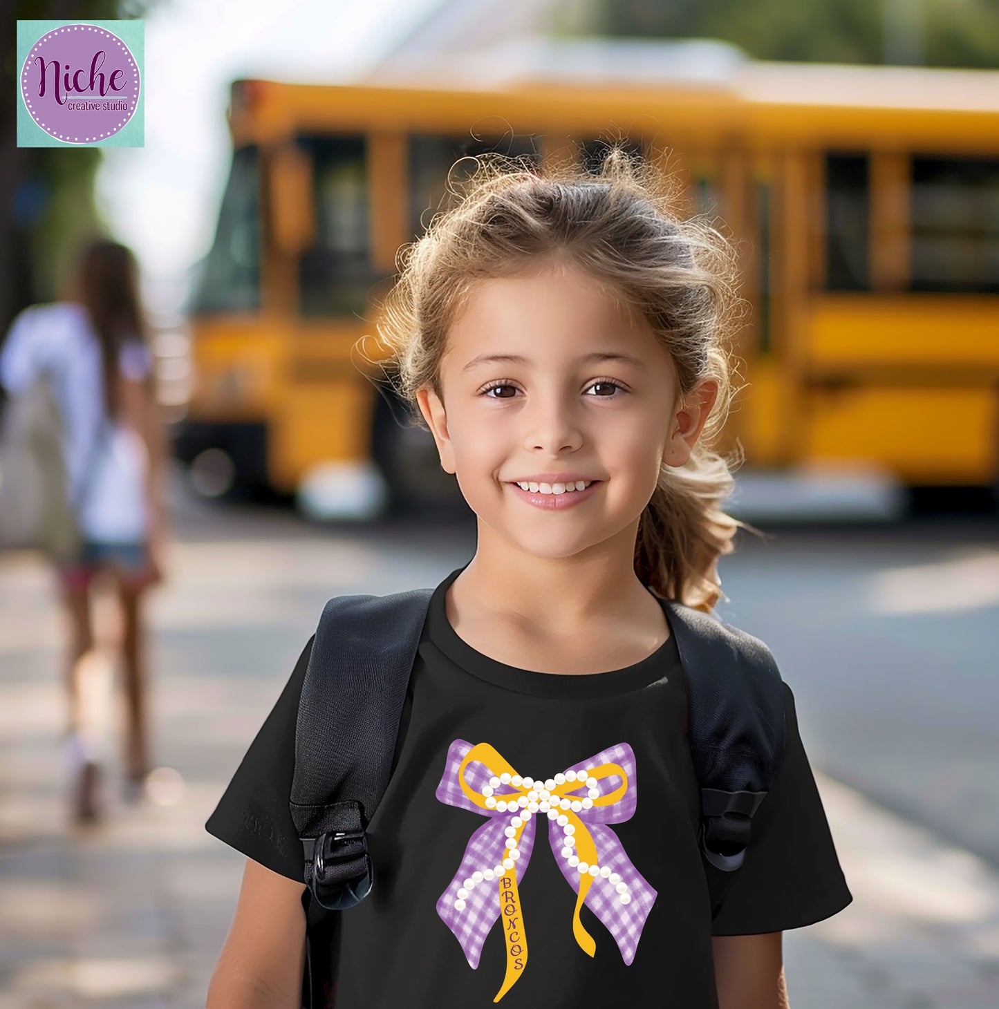 -BRO8425 Pearl Bow Broncos Decal