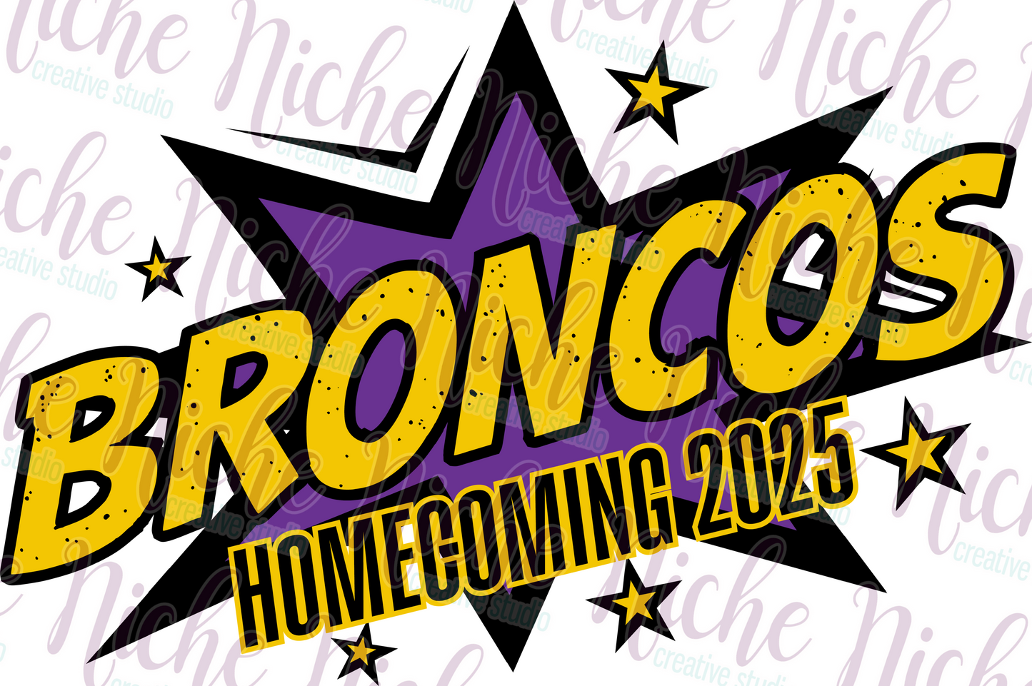 -BRO8457 Broncos Homecoming Super Hero Decal