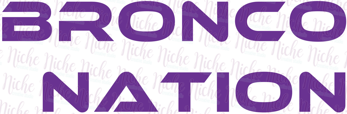 -BRO8460 Bronco Nation Decal