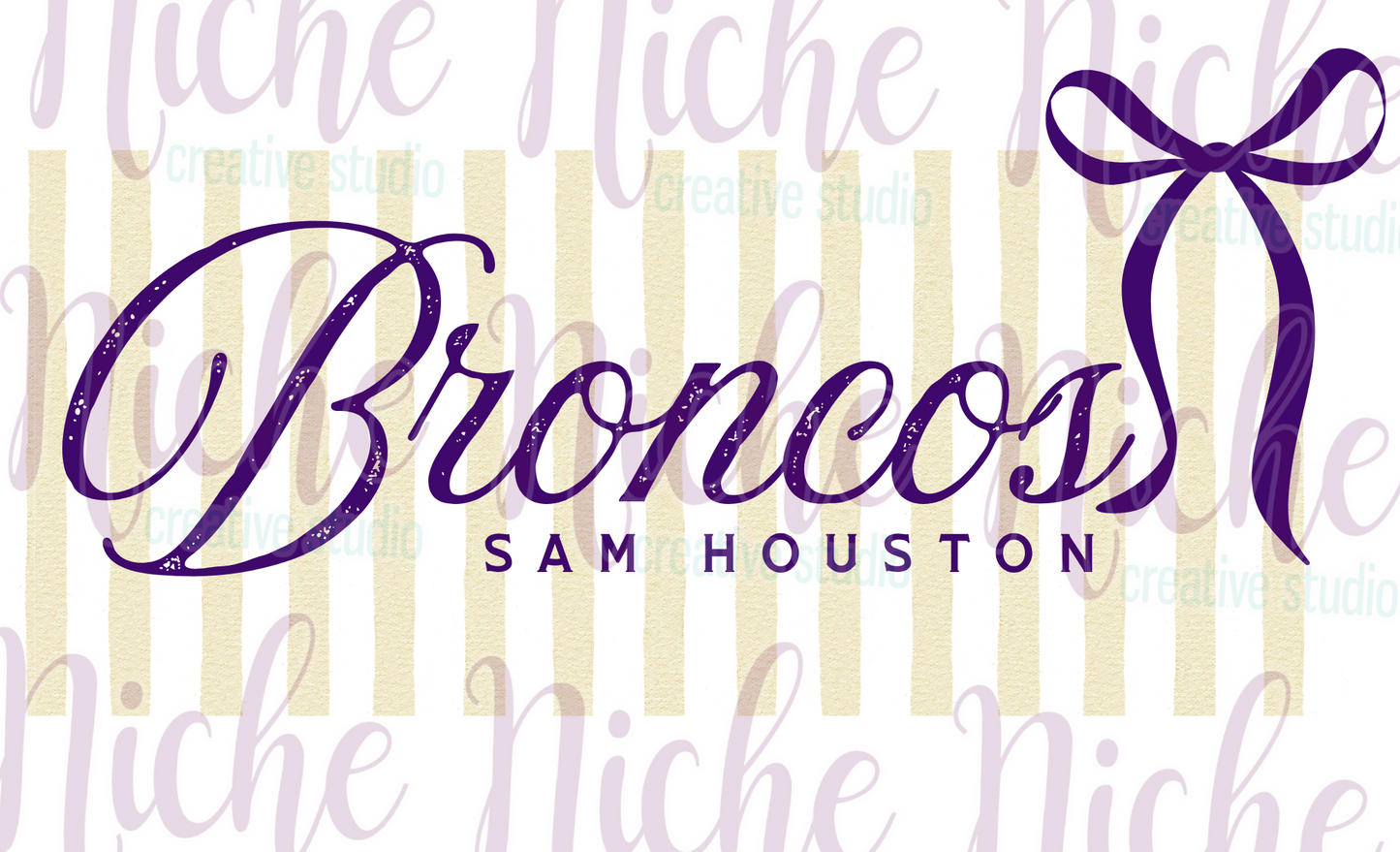 -BRO8840 Broncos Stripes Decal