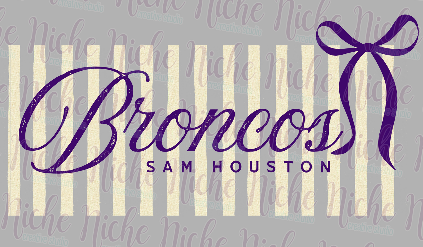 -BRO8840 Broncos Stripes Decal