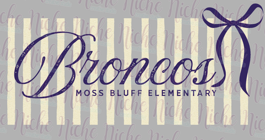 - BRO8841 Broncos MB Elementary Stripes Decal