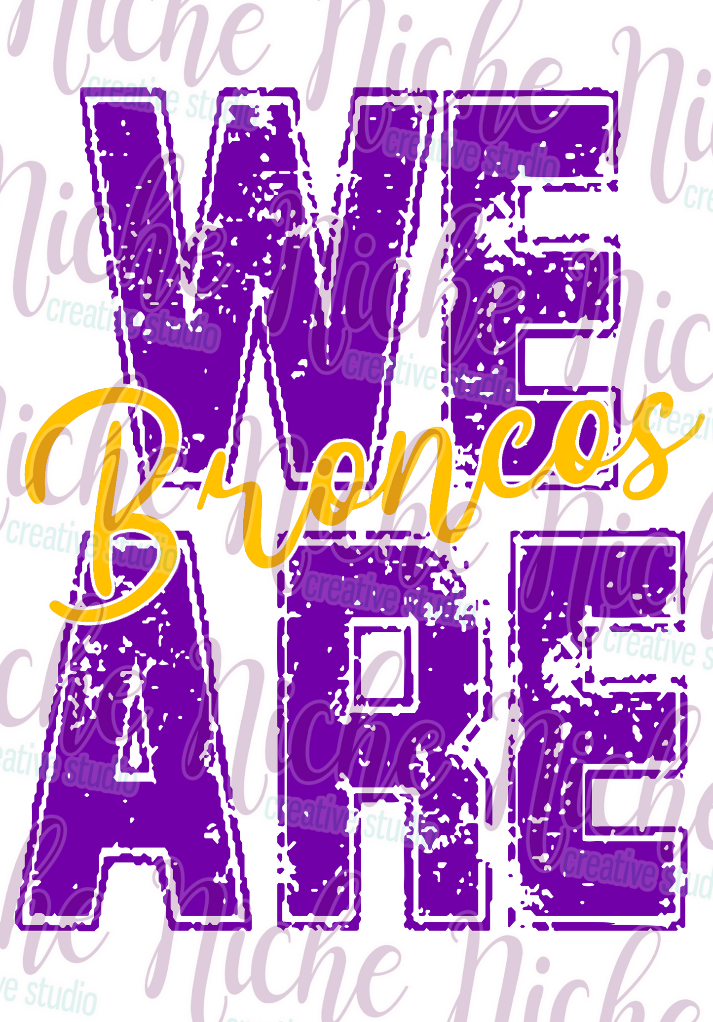 -BRO8848 We Are Broncos Decal