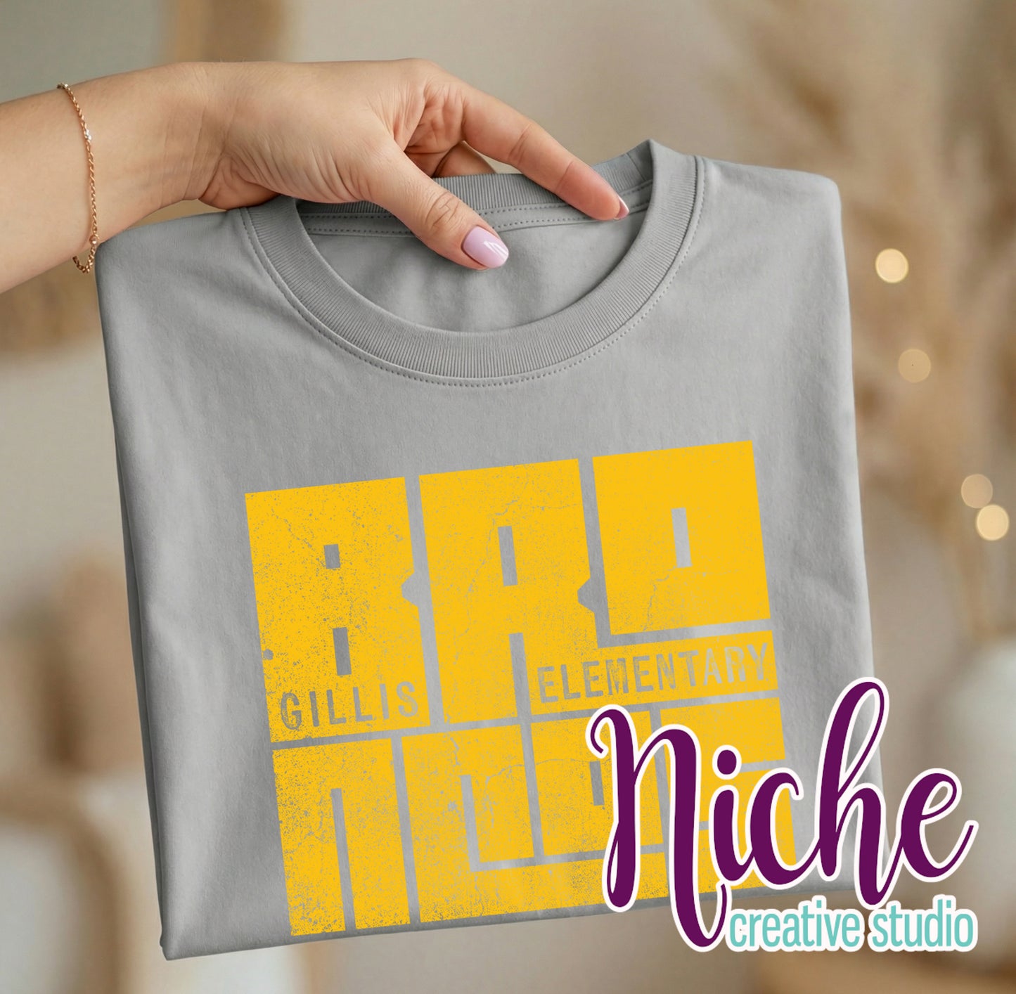 -BRO8850 Grunge School Distressed Decal