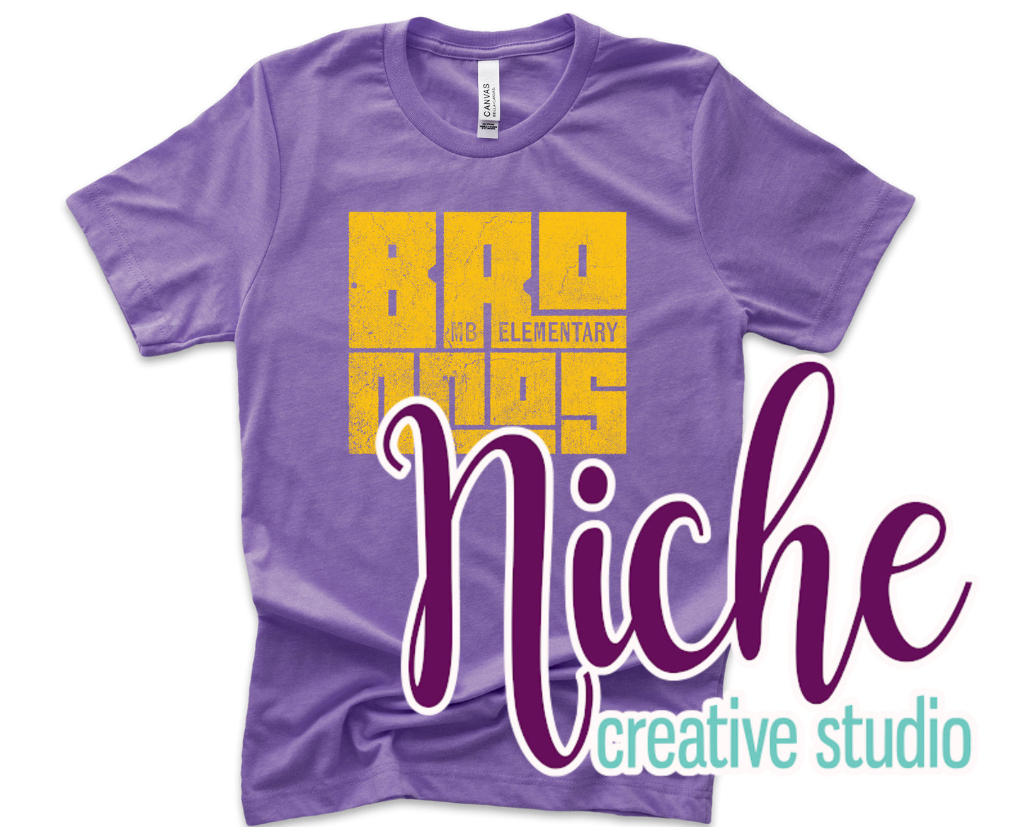 -BRO8850 Grunge School Distressed Decal
