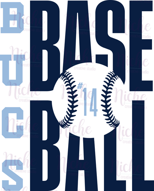 -BUC1086 Bucs Baseball Decal