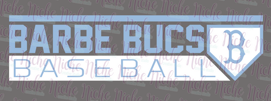 -BUC1777 Barbe Baseball  Decal