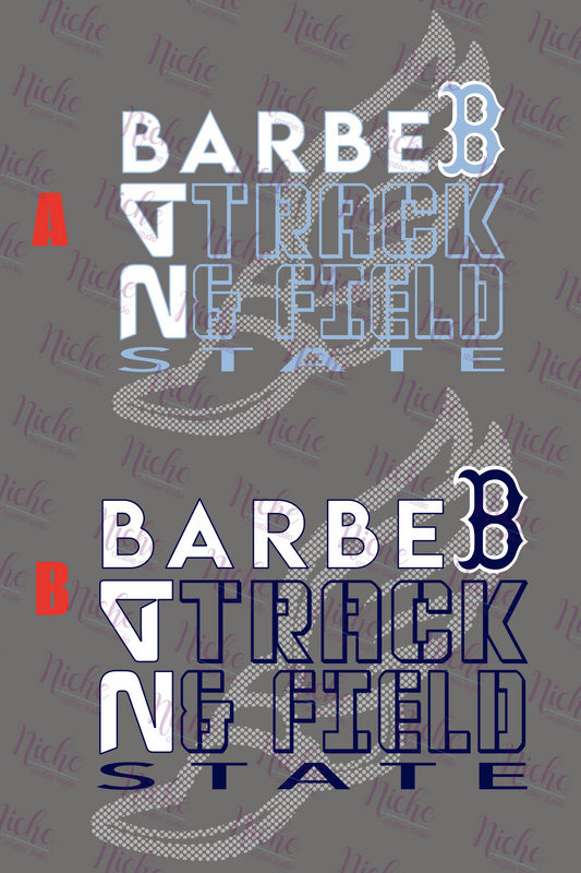 -BUC1778 Barbe Track and Field State Decal